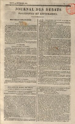 Journal des débats politiques et littéraires Dienstag 29. September 1818