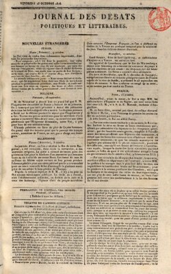 Journal des débats politiques et littéraires Freitag 16. Oktober 1818