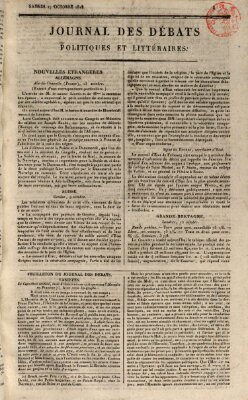 Journal des débats politiques et littéraires Samstag 17. Oktober 1818