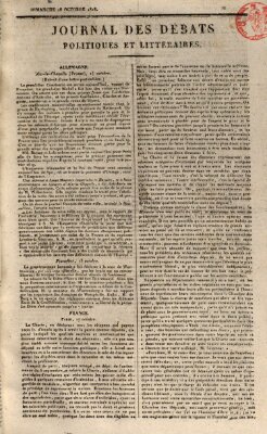 Journal des débats politiques et littéraires Sonntag 18. Oktober 1818