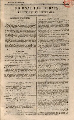 Journal des débats politiques et littéraires Dienstag 27. Oktober 1818