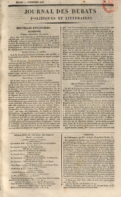 Journal des débats politiques et littéraires Dienstag 10. November 1818