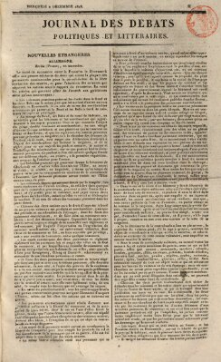 Journal des débats politiques et littéraires Mittwoch 2. Dezember 1818