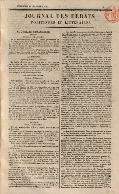 Journal des débats politiques et littéraires Sonntag 13. Dezember 1818