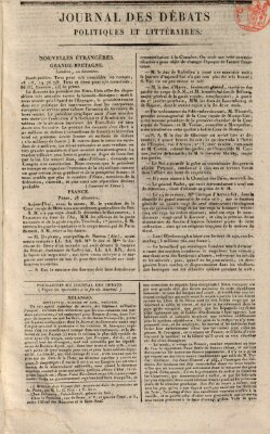 Journal des débats politiques et littéraires Montag 28. Dezember 1818