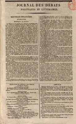 Journal des débats politiques et littéraires Dienstag 29. Dezember 1818