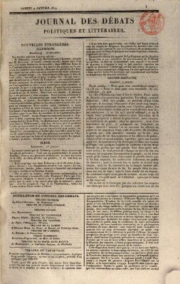 Journal des débats politiques et littéraires Samstag 9. Januar 1819