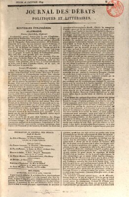 Journal des débats politiques et littéraires Donnerstag 28. Januar 1819