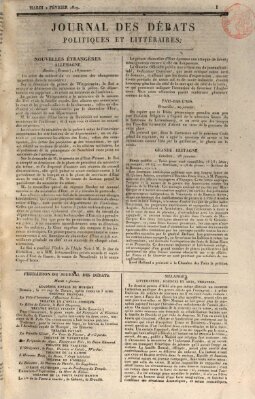 Journal des débats politiques et littéraires Dienstag 2. Februar 1819