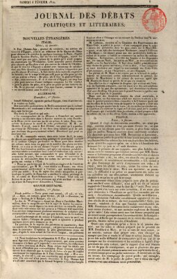 Journal des débats politiques et littéraires Samstag 6. Februar 1819