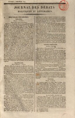Journal des débats politiques et littéraires Samstag 13. Februar 1819