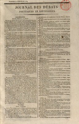 Journal des débats politiques et littéraires Freitag 26. Februar 1819