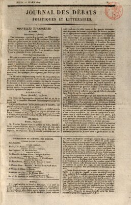 Journal des débats politiques et littéraires Montag 1. März 1819