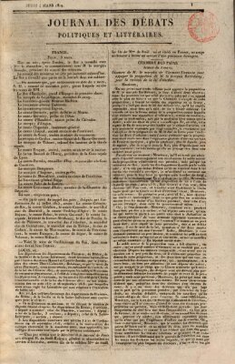 Journal des débats politiques et littéraires Donnerstag 4. März 1819