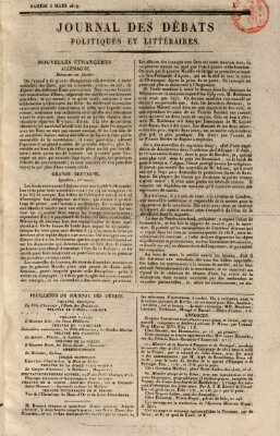 Journal des débats politiques et littéraires Samstag 6. März 1819