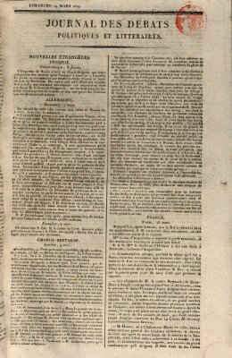 Journal des débats politiques et littéraires Sonntag 14. März 1819