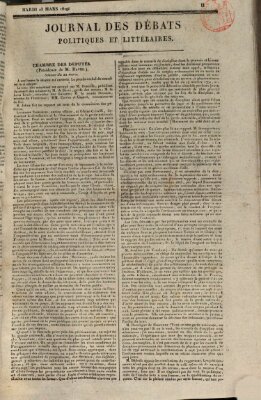 Journal des débats politiques et littéraires Dienstag 23. März 1819