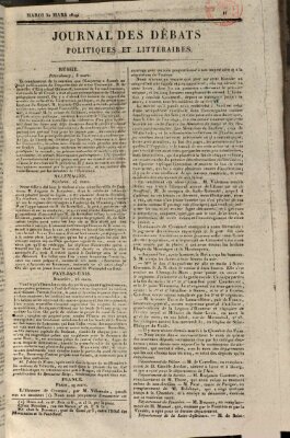 Journal des débats politiques et littéraires Dienstag 30. März 1819