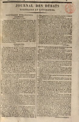 Journal des débats politiques et littéraires Mittwoch 7. April 1819