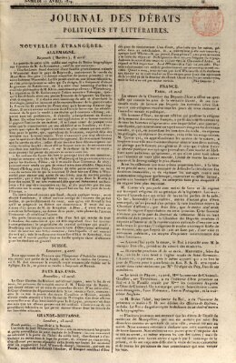 Journal des débats politiques et littéraires Samstag 17. April 1819