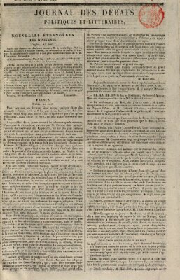 Journal des débats politiques et littéraires Mittwoch 21. April 1819