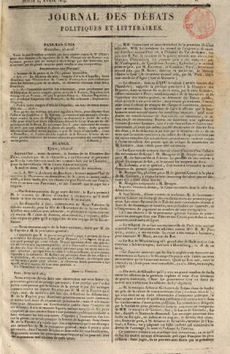 Journal des débats politiques et littéraires Donnerstag 29. April 1819