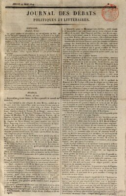 Journal des débats politiques et littéraires Donnerstag 27. Mai 1819