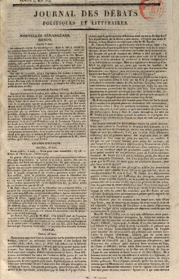 Journal des débats politiques et littéraires Samstag 29. Mai 1819