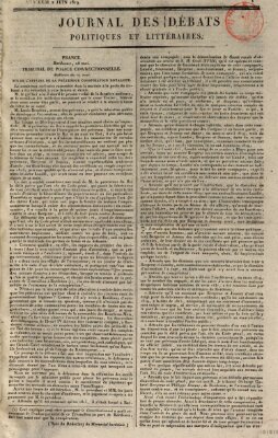 Journal des débats politiques et littéraires Mittwoch 2. Juni 1819