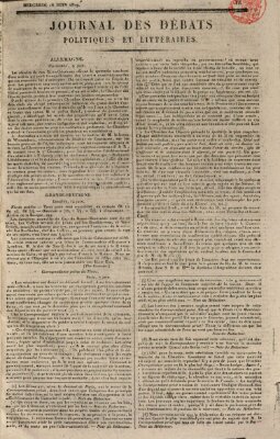 Journal des débats politiques et littéraires Mittwoch 16. Juni 1819