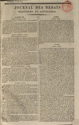 Journal des débats politiques et littéraires Freitag 18. Juni 1819