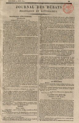 Journal des débats politiques et littéraires Sonntag 20. Juni 1819