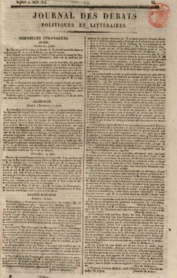 Journal des débats politiques et littéraires Dienstag 22. Juni 1819