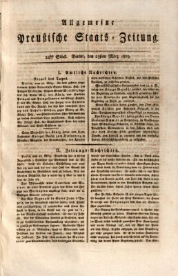 Allgemeine preußische Staats-Zeitung Dienstag 23. März 1819