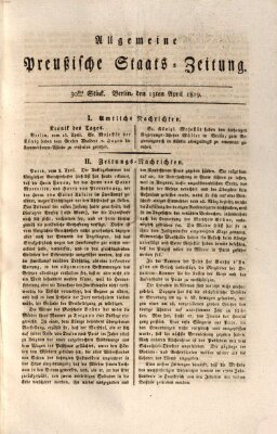 Allgemeine preußische Staats-Zeitung Dienstag 13. April 1819