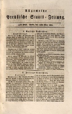 Allgemeine preußische Staats-Zeitung Samstag 29. Mai 1819