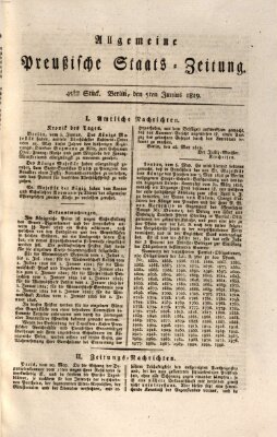 Allgemeine preußische Staats-Zeitung Samstag 5. Juni 1819