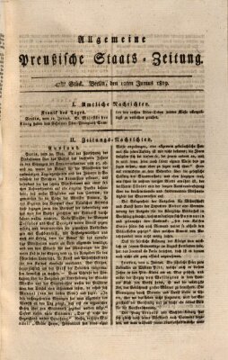 Allgemeine preußische Staats-Zeitung Samstag 12. Juni 1819