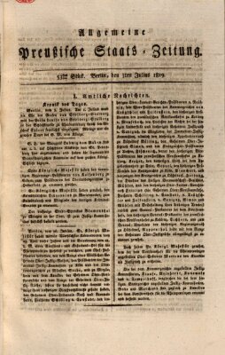 Allgemeine preußische Staats-Zeitung Samstag 3. Juli 1819