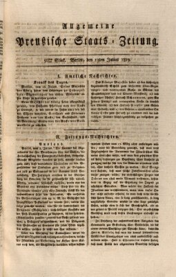 Allgemeine preußische Staats-Zeitung Dienstag 13. Juli 1819