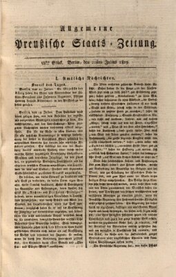 Allgemeine preußische Staats-Zeitung Dienstag 20. Juli 1819