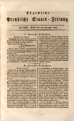 Allgemeine preußische Staats-Zeitung Samstag 4. Dezember 1819