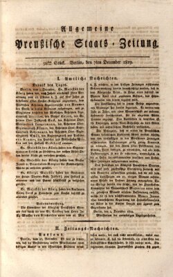 Allgemeine preußische Staats-Zeitung Dienstag 7. Dezember 1819