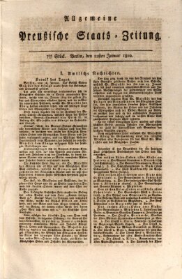 Allgemeine preußische Staats-Zeitung Samstag 22. Januar 1820