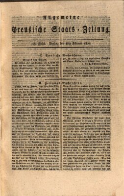 Allgemeine preußische Staats-Zeitung Dienstag 8. Februar 1820