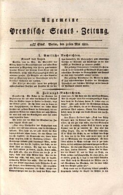 Allgemeine preußische Staats-Zeitung Dienstag 30. Mai 1820