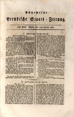 Allgemeine preußische Staats-Zeitung Dienstag 13. Juni 1820