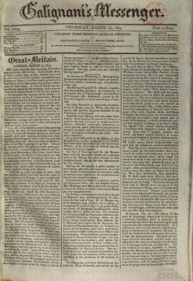 Galignani's messenger Donnerstag 25. März 1819