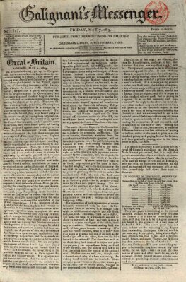 Galignani's messenger Freitag 7. Mai 1819