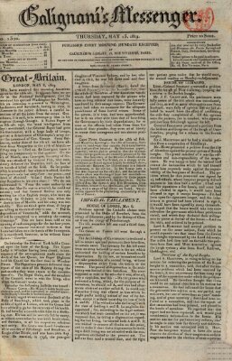 Galignani's messenger Donnerstag 13. Mai 1819